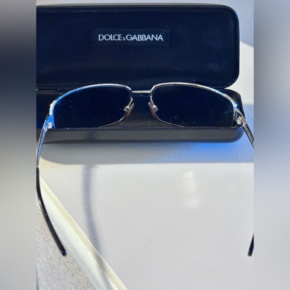 Dolce & Gabbana Silver and Black Sunglasses - Picture 3 of 4